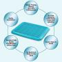 Petphabet Puppy Training Pad Holder Floor Protection Dog Pad Holder Mesh Training Tray