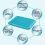 Petphabet Puppy Training Pad Holder Floor Protection Dog Pad Holder Mesh Training Tray Petphabet Puppy Training Pad Holder Floor Protection Dog Pad Holder Mesh Training Tray