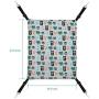 YMTECH Cat Hammock Bed - Pet Cage Hammock with Adjustable Straps, Suitable for Cats, Puppies and More Small Animals