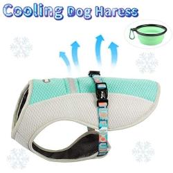 TUFF HOUND Dog Cooling Vest Harness Outdoor Puppy Cooler Vest Reflective Safety Sun-Proof Pet Hunting Coat