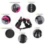 MASBRILL No Pull Dog Harness, No Choke Pet Vest Harness with Front and Back 2 Lead Clips, Adjustable Soft Padded Dog Vest with Easy Control Handle