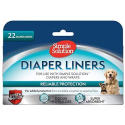 Simple Solution Dog Diaper Liners (Pack Of 22)