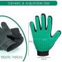 New Version Pet Grooming Brush, Enhance Pet Grooming Glove with 255 Tips, Deshedding Glove for Dog and Cat, 1 Pair Left & Right Gentle De-Shedding Glove Brush