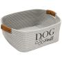 Geyecete Square Dog Toy Basket Storage Cotton Rope Storage Basket Pet/Pet Toy and Accessory Storage Bin Doy Toy Box
