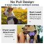 Pawaboo Dog Harness, No Pull Pet Vest Harness Adjustable Reflective Oxford Soft Padded Easy Control Handle for Outdoor Walking, Suitable for Small, Medium, Large Dogs