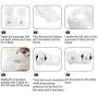 MILIFUN Elevated Double Cat Dog Bowls, Pet Food and Water Bowl with 15°Tilted Raised, Pet Feeding Basic Bowl for Cats Small Dogs and Other Small Animals White MILIFUN Elevated Double Cat Dog Bowls, Pet Food and Water Bowl with 15°Tilted Raised, Pet Feeding Basic Bowl for Cats Small Dogs and Other Small Animals White