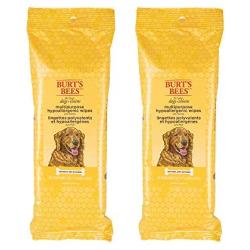 Burts Bees for Pets For Dogs Multipurpose Grooming Wipes | Puppy and Dog Wipes For Cleaning, 50 Count - 2 Pack, White (FF7488AMZ2)