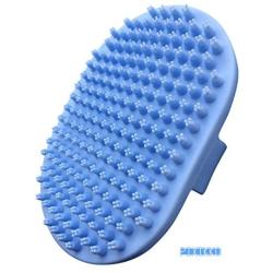 Pixikko Pet Curry Shampoo Brush/Comb for Bathing - Massaging - Deshedding - on Wet or Dry Hair 1-PC