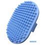 Pixikko Pet Curry Shampoo Brush/Comb for Bathing - Massaging - Deshedding - on Wet or Dry Hair 1-PC