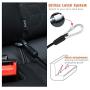 VavoPaw Pet Car Safety Belt Dog Leash, Heavy Duty Coated Steel Seat Belt Restraint Chew Proof Rope Leash Car Seatbelt Cable with Carabiner for Pet Dogs Use
