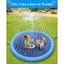 Peteast Splash Sprinkler Pad for Dogs Kids, Dog Bath Pool Thickened Durable Bathing Tub Pet Summer Outdoor Water Toys, XL Peteast Splash Sprinkler Pad for Dogs Kids, Dog Bath Pool Thickened Durable Bathing Tub Pet Summer Outdoor Water Toys, XL