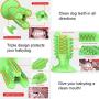 Dog Pet Toothbrush Teeth Cleaning Tough Pet Dental Rubber Chew Toys with Suction Cup for Small and Medium Dogs.
