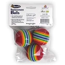 Pioneer Pet Toy Box Balls for Cat Colors may vary, 3 Count