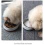 YOYOPET Glass Cat Food Bowl Stress Free Dog Bowl Non Slip Raised Bowls Tilted Elevated Cat Bowl, Wide Cat Dish, Protect Cats Spine, Relieves Whisker Fatigue, Dishwasher Safe