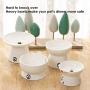 skullant Cat Ceramic Raised Food Bowls,Slanted Elevated Porcelain Feeder,Backflow Prevention,Dishwasher and Microwave Safe…