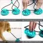JDW Dog Toy 2 Suction Cups of Tug of War for Aggressive Chewer with 2 Squeaky Bouncing and Food Dispensing Balls (Blue and Yellow) JDW Dog Toy 2 Suction Cups of Tug of War for Aggressive Chewer with 2 Squeaky Bouncing and Food Dispensing Balls (Blue and Yellow)