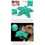 Dog Float Toy Dog Squeaky Toy Durable Doggy Chew Toothbrush Puppy Toys Dogs Supplies Interactive Starfish- Shaped Pet Molar Supply with New Material (Turquoise Starfish)