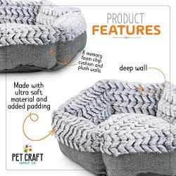 Pet Craft Supply Soho Round Machine Washable Memory Foam Comfortable Ultra Soft All Season