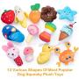 Dono Squeaky Plush Dog Toys-Pet Pack for Puppy Cute Toys Small Stuffed Puppy Chew Interactive Doggie Toys 13 Pack Tooth Grinding & Training Pet Toy Supplies for Medium to Small Dogs