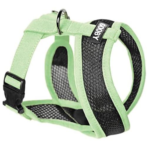 Gooby - Active X Head-in Harness, Choke Free Small Dog Harness with Synthetic Lambskin Soft Strap
