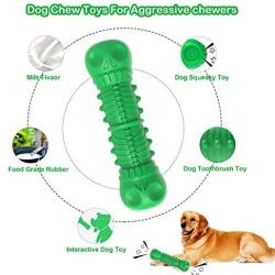 Pet Lavu Dog Chew Toys for Aggressive Chewers,Indestructible Dog Squeaky Toys,Durable Dog Toothbrush Toys