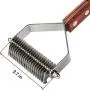 MEETWIN Undercoat Grooming Rake, Dematting Stripper, Tool, Combs for Medium to Large Dogs, Cats, Stainless Steel Combines with Solid Wooden Handle MEETWIN Undercoat Grooming Rake, Dematting Stripper, Tool, Combs for Medium to Large Dogs, Cats, Stainless Steel Combines with Solid Wooden Handle