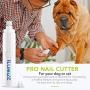 ILUMIZE Dog Nail Grinder Clipper for Small, Medium, or Large-Sized Dogs and Cats - Painless Paw Grooming and Smoothing - Whisper Quiet Technology Motor with 2 Speed Modes - Dual Led Light