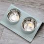 Wyxy Pet Feeder Double Stainless Steel Bowl for Dog Bowl and cat Bowl for Food and Water, Suitable for Small/Medium/Large Dog and cat