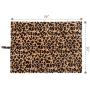 EXPAWLORER Self Heating Cat Pad for Pet, Warming Pet Bed Mat Safety Cat Pad with Leopard Print Great for Puppies and Cats in Cold Weather, Beige