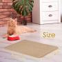SlowTon Cat Scratcher Mat, 15.7'' X 23.6'' Durable Natural Sisal Protecting Carpet Sofa Furniture Woven Rope Scratching Pad for Cat Grinding Claws, Anti-Slip Cat Playing Sleeping Scratch Toy