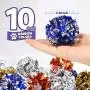 HNYYZL 10 Pack Crinkle Balls Cat Toys, Mylar Crinkle Balls Cat Toy , Lightweight Shiny Cat Crinkle Ball Rustling(Assorted Colors) HNYYZL 10 Pack Crinkle Balls Cat Toys, Mylar Crinkle Balls Cat Toy , Lightweight Shiny Cat Crinkle Ball Rustling(Assorted Colors)