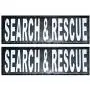 Doggie Stylz Set of 2 Reflective Search and Rescue Removable Patches with Hook Backing for Working Dog Harnesses & Vests. Durable and Interchangeable - Comes in 3 Sizes Small, Medium and Large