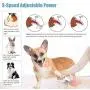 BOSI Dog Nail Grinder, Professional Low Noise Pet Nail Clipper with LED Light, 3-Speeds Electric Pet Nail Trimmer Painless Paws Grooming & Smoothing for Small Medium Large Dogs & Cats (Sky-Blue)