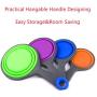 Fosinz Pets Collapsible KlipScoop Food Scoop Measuring Cups for Pets Puppy Dog Cats with a Collapsile Bowl