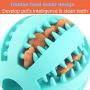 Legu Dog Toy Ball, chew bite Molar Toy Ball for pet Dogs, pet Food feeders IQ Training, Chewing Teeth Cleaning Ball(2.75 in) (Blue)