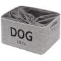 Geyecete Canvas Dog Treats Basket with a Drawstring Keep Away from dust -Foldable Dog Food Basket Basket for Dogs Treats Storage