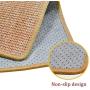 Darkyazi Cat Scratching Mat,Natural Sisal Cat Scratch Rug Mat Anti Slip Cat Scratcher Claw Pad for Carpet Sofa Couch Rug Protecting