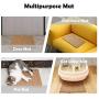 GAPZER Cat Scratch Mat, 2PCS Kitty Natural Sisal Mat Horizontal Cats Floor Scratching Pad to Protect Sofas & Furniture for Grinding Claws