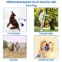 Tudoremade Suction Cup Dog Toy with Glove-Double Suction Dog Toy with Pet Grooming Glove Durable Dog Ball Dog Rope Toy Dog Teeth Cleaning Dog Chew Toy Tug of War Multifunction Pet Molar Bite Toy;