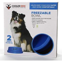 Freezable Dog Bowl - Dog Dish Water Cooler for Pets
