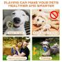 CHARMINER Upgraded Suction Cup Dog Toy, Dog Rope Ball Pull Toy with Double Suction Cup, Multifunction Molar Bite Toy Tug of War for Aggressive Chewers and Toothbrush