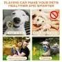 CHARMINER Upgraded Suction Cup Dog Toy, Dog Rope Ball Pull Toy with Double Suction Cup, Multifunction Molar Bite Toy Tug of War for Aggressive Chewers and Toothbrush