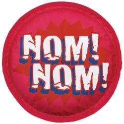 Petmate 0353443 Bigsqueaks Nom Nom Disc Dog Toy, Large, Multicolored