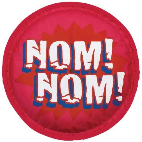 Petmate 0353443 Bigsqueaks Nom Nom Disc Dog Toy, Large, Multicolored