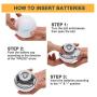 HomeRunPet Smart Interactive Cat Toy Ball with Bell, Automatic Self Rotating and Build-in Led Light Pet Toys (Batteries Included)