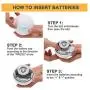 HomeRunPet Smart Interactive Cat Toy Ball with Bell, Automatic Self Rotating and Build-in Led Light Pet Toys (Batteries Included)