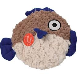 Ethical Pets Soft Swirl Plush Fish Dog Toy, 9.5''