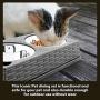 Iconic Pet Colour Splash Designer Rattan Pet Double Diner (Set of 2)