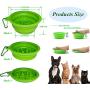 Finding Laurel Collapsible Dog Bowls, 2 Pack Collapsible Slow Feeder Dog Bowls for Travel Hiking, Anti-Gulping Foldable Pet Dish Maze Dog Bowl Colapsable Dog Water Bowl with Carabiner,(350ml,12oz)