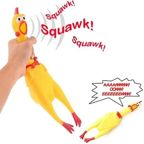 Fun Pet Dog Puppy Shrilling Rubber Chicken Chew Sound Squeeze Screaming Toy Gift Fun Pet Dog Puppy Shrilling Rubber Chicken Chew Sound Squeeze Screaming Toy Gift